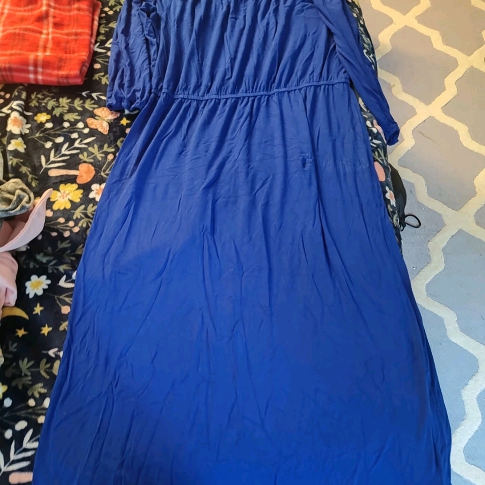 Chico's Royal Blue Long Sleeve Dress